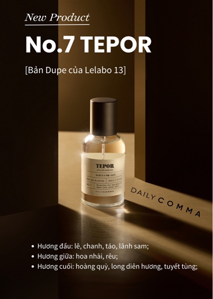 1 Chai Nước hoa 30 mL Tepor No.07 Mã SP001443
